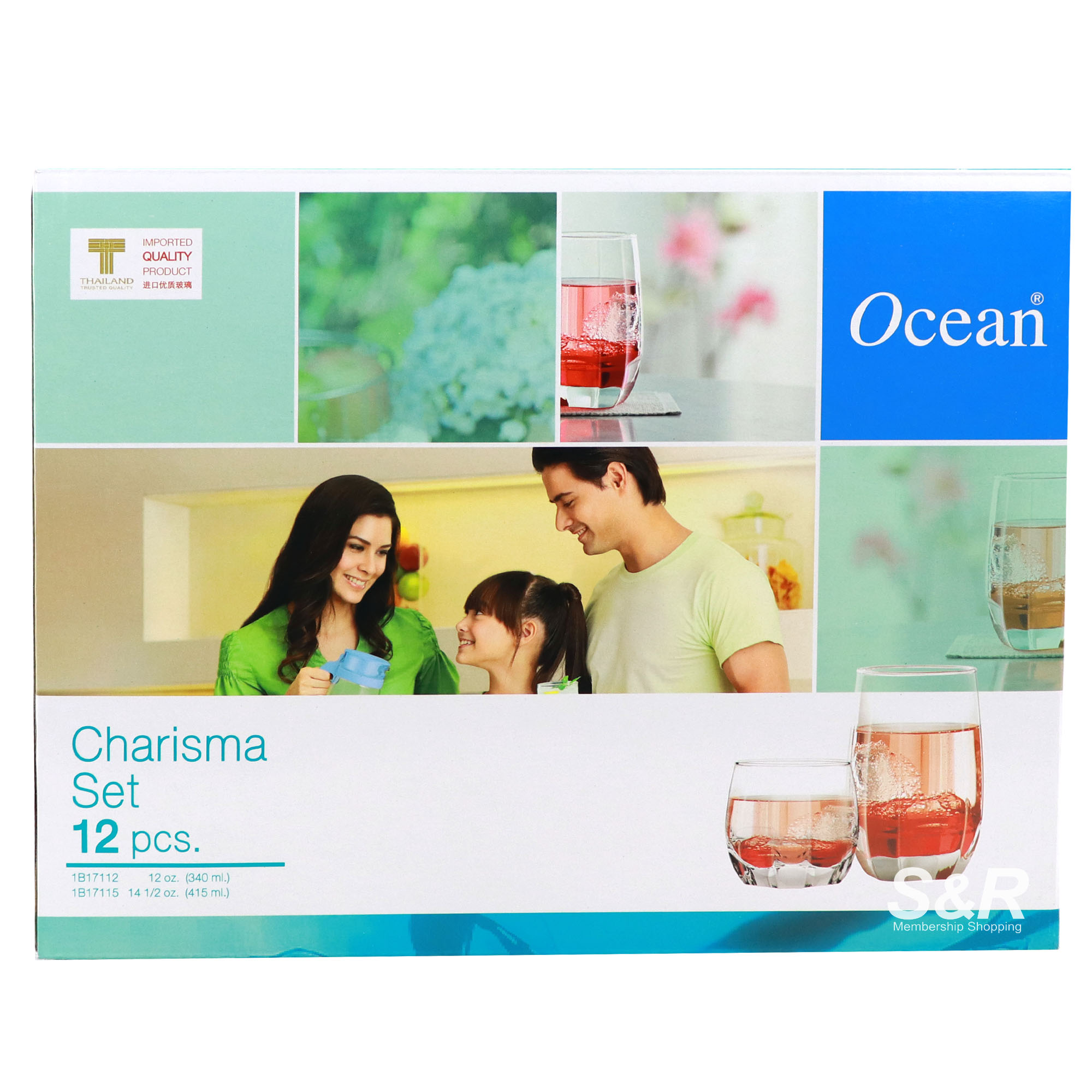 Ocean Charisma Water Glasses Set 12pcs Ocean Charisma Water Glasses Set 12pcs